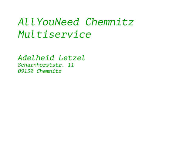 AllYouNeed Chemnitz Platzhalter